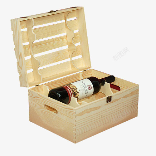 单个红酒木箱png免抠素材_新图网 https://ixintu.com 包装 单个 木箱 红酒 红酒外包装 红酒木箱 红酒礼盒 葡萄酒