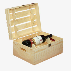 单个红酒木箱素材
