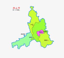 广东地图地表广东省佛山市地图高清图片