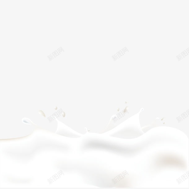 动感牛奶溅起的奶花矢量图ai免抠素材_新图网 https://ixintu.com 动感 奶花 牛奶溅起 白色 矢量图