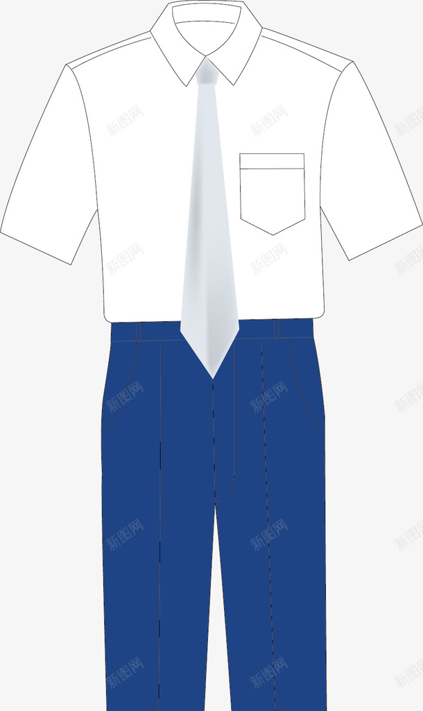 衬衫西服服装png免抠素材_新图网 https://ixintu.com 上新男装 上衣 套装 工作服 工服 服装 服装矢量图 服饰 男装 职业服装 职员服装 衣服