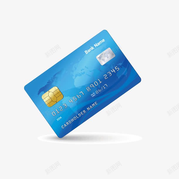 银行卡矢量图ai免抠素材_新图网 https://ixintu.com 储蓄卡 蓝色 银联卡 银行卡 矢量图