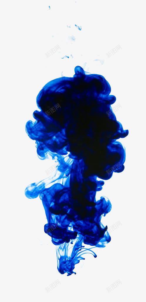 蓝色浓密的烟雾png免抠素材_新图网 https://ixintu.com 墨汁 浓密 浮动 烟雾 蓝色