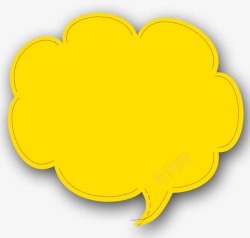 黄色个性裤子个性对话框高清图片