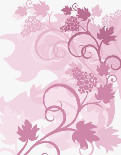 紫色花朵图案背景图片葡萄藤高清图片
