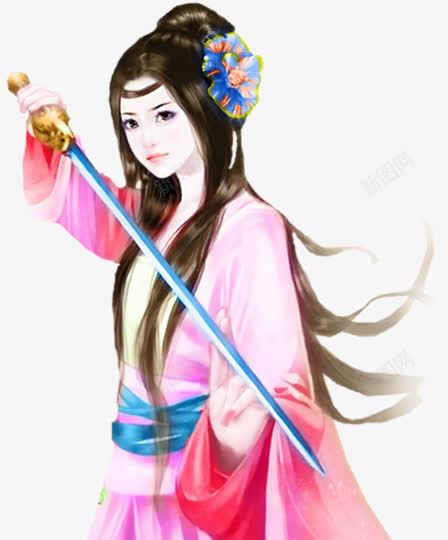 手绘古风长剑女子png图片免费下载 素材7zzuvjkjq 新图网 手绘古风长剑女子png图片免费下载 素材7zzuvjkjq 新图网