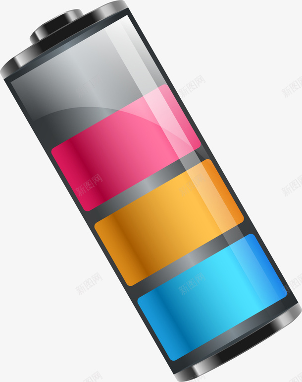 彩色格子电池png免抠素材_新图网 https://ixintu.com 充电 充电电池 彩色电池 格子电池 电量 装饰图案 锂电池