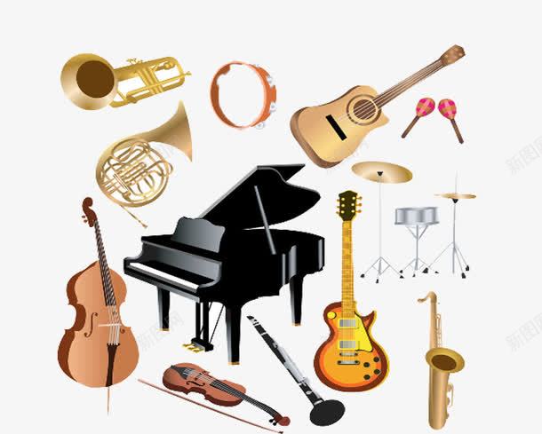 各种乐器片png免抠素材_新图网 https://ixintu.com 免抠素材乐器背景 演奏用具 美妙动听的声音 装饰图片钢琴