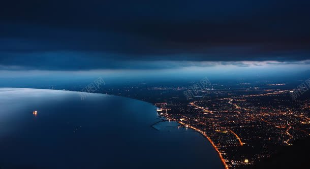 唯美夜色海港城市夜景jpg设计背景_新图网 https://ixintu.com 城市 夜景 夜色 海港