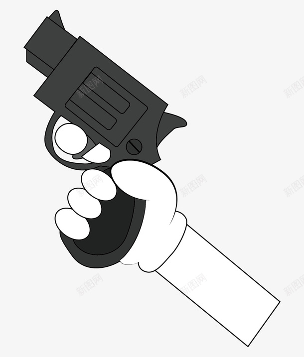 卡通手持手枪元素png免抠素材_新图网 https://ixintu.com 俄罗斯转盘 卡通 左轮 手持 手枪