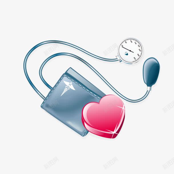 医院血压计png免抠素材_新图网 https://ixintu.com 医院常用血压计 卡通血压计 深蓝色