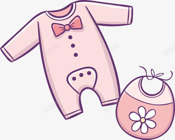 粉红色连脚裤围兜卡通可爱婴儿用png免抠素材_新图网 https://ixintu.com baby 卡通婴儿 围兜 婴幼儿 小孩 用品 粉红色 粉红色连脚裤围兜卡通可爱婴儿用品设计元素免费下载 设计 连脚裤