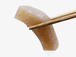 特产魔芋筷子夹起的魔芋粉高清图片