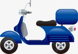 蓝色动车摩托车高清图片
