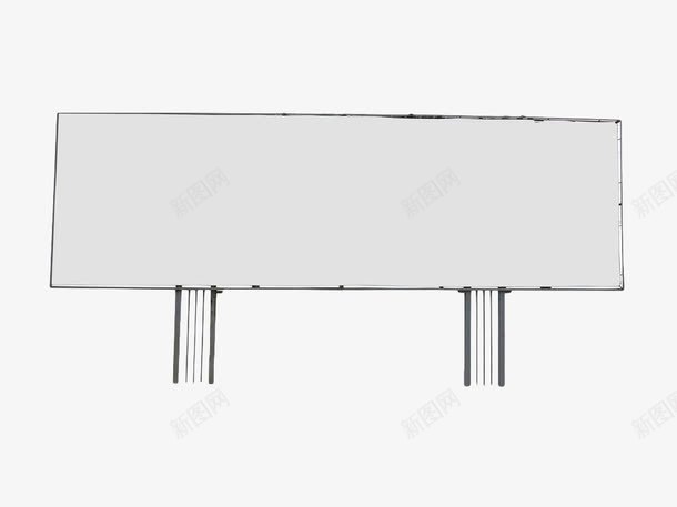 手绘高炮广告牌png免抠素材_新图网 https://ixintu.com 广告牌 户外 手绘 白色 高炮 高炮广告牌