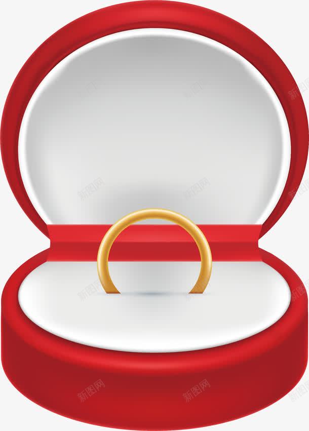 红色首饰盒结婚戒指png免抠素材_新图网 https://ixintu.com 戒指 求婚 求婚戒指 矢量png 红色礼盒 结婚戒指 衣服