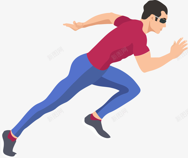 马拉松快速起跑的男人png免抠素材_新图网 https://ixintu.com 人体抽象 奔跑 快速起跑的男人 跑步logo 跑步比赛 跑步运动 锻炼 马拉松
