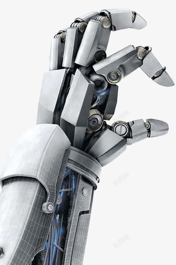 金属机械手臂psd免抠素材_新图网 https://ixintu.com 关节 图案 手指 机器人手 机械手臂 金属质感