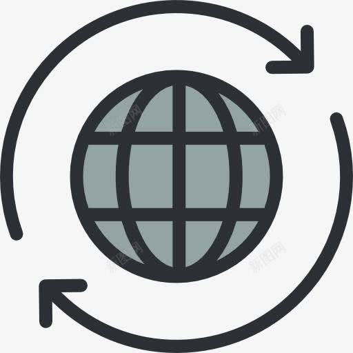 全球图标png_新图网 https://ixintu.com 互联网世界 传播 全球网格 土工格栅 在世界范围内 地图和位置 地球仪 无线互联网