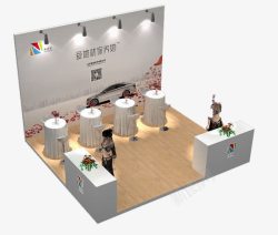 展会设计效果图展台高清图片