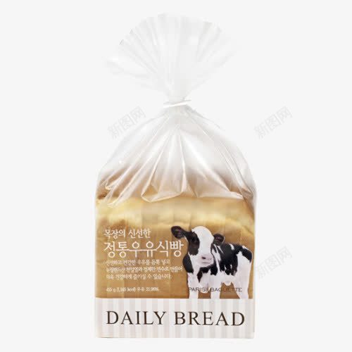 袋装面包png免抠素材_新图网 https://ixintu.com 主食 实物 牛奶面包 面包片