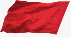 红旗布绸旗子素材