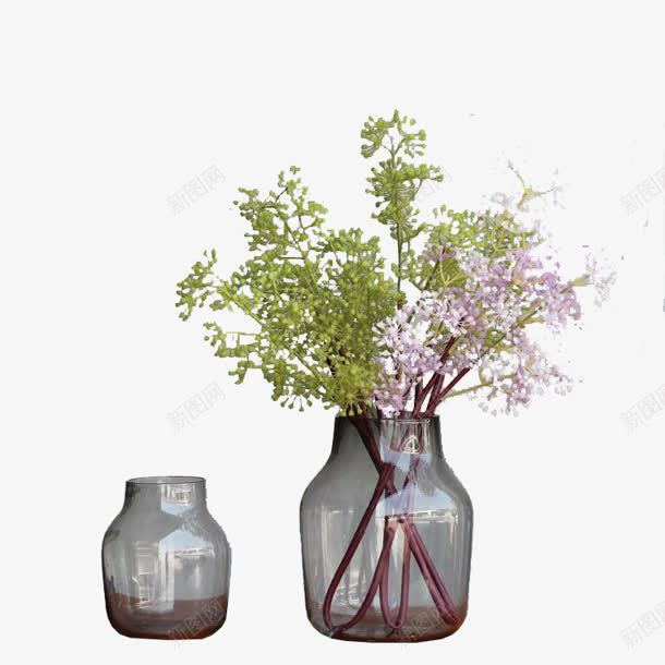 玻璃花瓶里的满天星花卉png免抠素材_新图网 https://ixintu.com 满天星 玻璃 瓶子里的花 花卉 花瓶