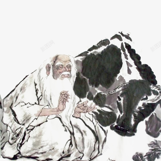 国画水墨道家老子画像png图片免费下载 素材7jjujvggp 新图网 国画水墨道家老子画像png图片免费下载 素材7jjujvggp 新图网