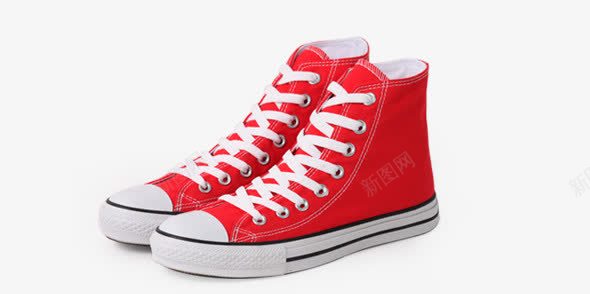 红色帆布鞋png免抠素材_新图网 https://ixintu.com 女鞋 帆布鞋 红色鞋子