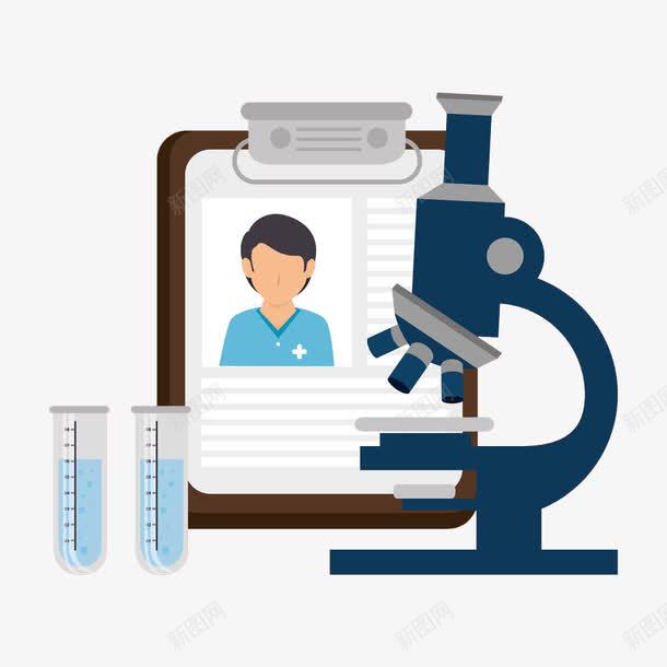扁平化显微镜png免抠素材_新图网 https://ixintu.com 医疗 基因 基因检测 显微镜 高清免扣素材