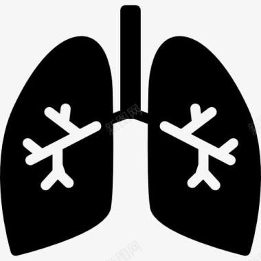 肺与支气管图标图标