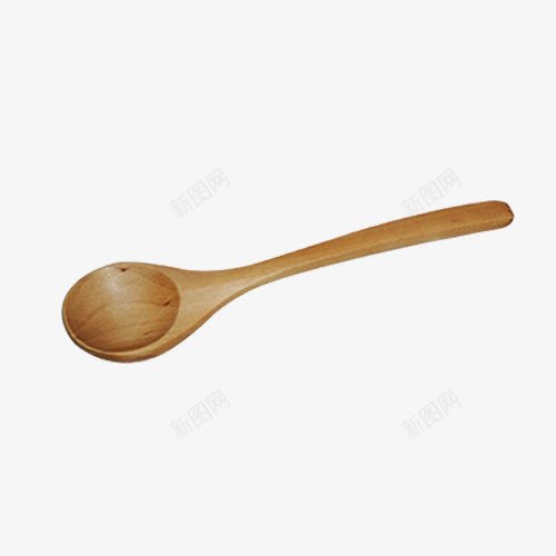 木勺png免抠素材_新图网 https://ixintu.com 产品实物 小勺 日式汤勺 木勺 餐具