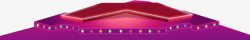 台面台子波浪紫色绚丽舞台高清图片