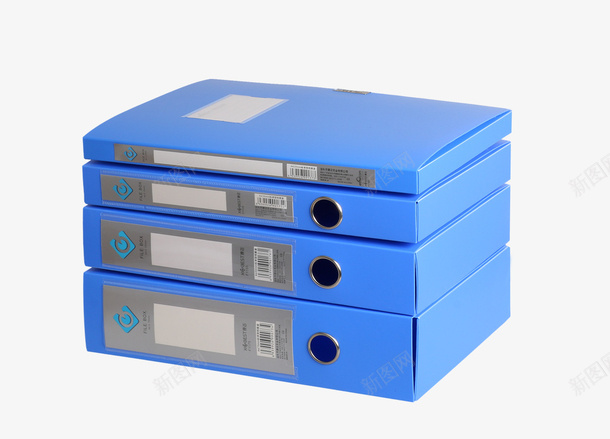 实物档案盒png免抠素材_新图网 https://ixintu.com 产品实物 写实 办公用具 实物 文件夹 档案盒 蓝色塑料夹