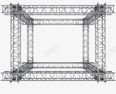 金属搭的框架png免抠素材_新图网 https://ixintu.com 四边 固定 搭棚子