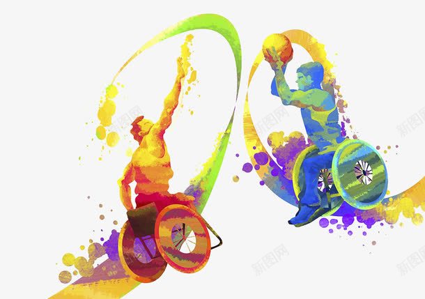 轮椅篮球赛剪影png免抠素材_新图网 https://ixintu.com 两个人 图案 奥运 弱势群体 残疾人篮球赛 男人 自然图案 轮椅篮球赛剪影 运动
