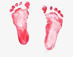 初生宝宝的脚印素材