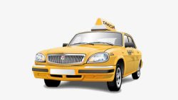 黄色出租车鼠绘出租车高清图片
