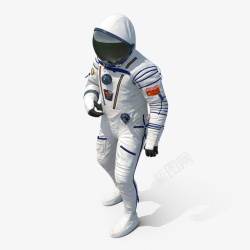 航天航空员太空行走手绘宇航员太空行走高清图片
