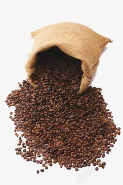 鍐插嚮镒一袋咖啡豆高清图片