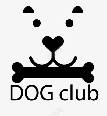 狗狗俱乐部logo宠物图标图标