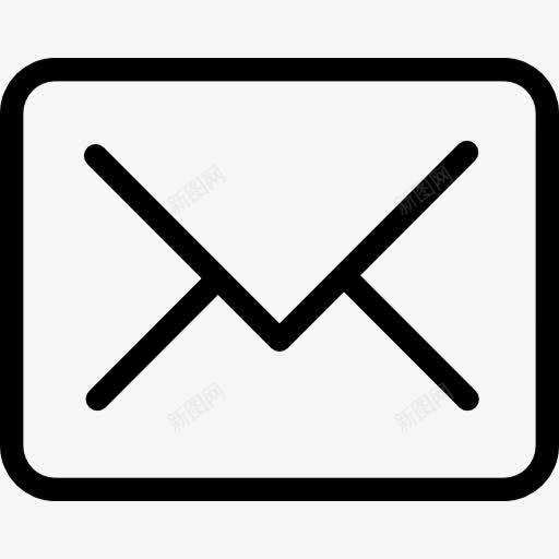 新的电子邮件后密闭信封符号图标png_新图网 https://ixintu.com 仪表盘图标 信封 工具回来 新的信封 界面 短信 邮件