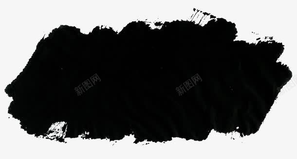 黑色横向墨汁标题栏png免抠素材_新图网 https://ixintu.com 墨汁 标题栏 横向 黑色