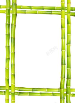 竹节创意竹节边框高清图片