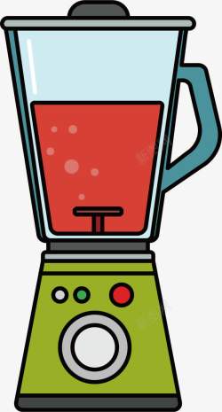 搅拌机果汁机手绘料理机高清图片