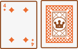 源尺寸扑克牌卡通扁平魔术扑克牌片高清图片