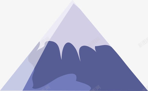 冰山矢量图ai免抠素材_新图网 https://ixintu.com 富士山 旅游 景点 模型 火山 火山手绘 矢量图 美丽的富士山