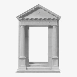 拱形门灰色欧式拱形门高清图片