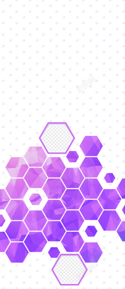 企业招聘X展架紫色六边形几何商务展架海报背景矢量图高清图片