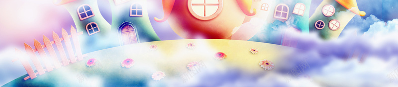 多彩六一儿童节海报psd设计背景_新图网 https://ixintu.com 61 六一儿童节 六一活动 卡通 城堡 天空 庆祝六一 手绘 气球 童年 童趣